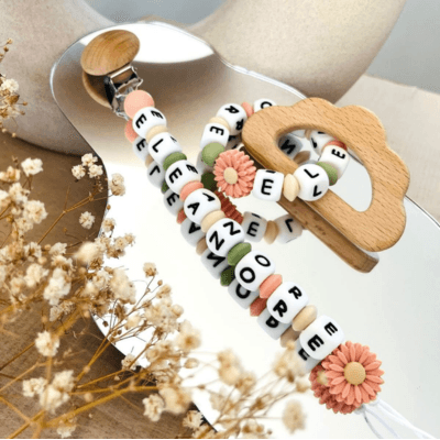 Coffret cadeau - Attache-lolette + Hochet